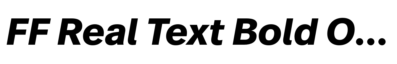 FF Real Text Bold Oblique